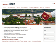 Tablet Screenshot of nicko-poland.com
